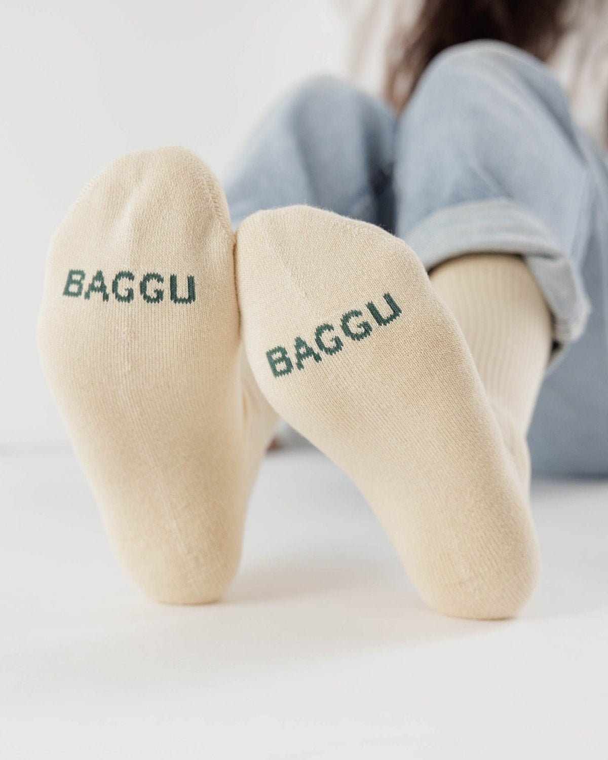 Ribbed Sock Ecru