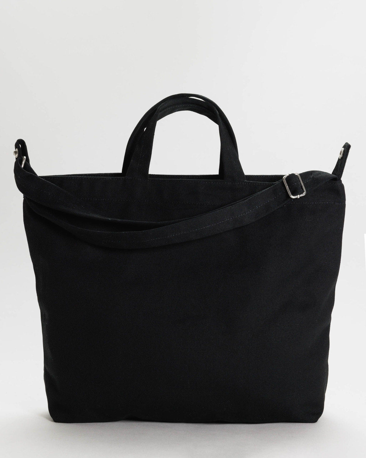 Horizontal Zip Duck Bag Black