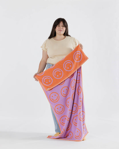 Bath Towel Happy Lilac