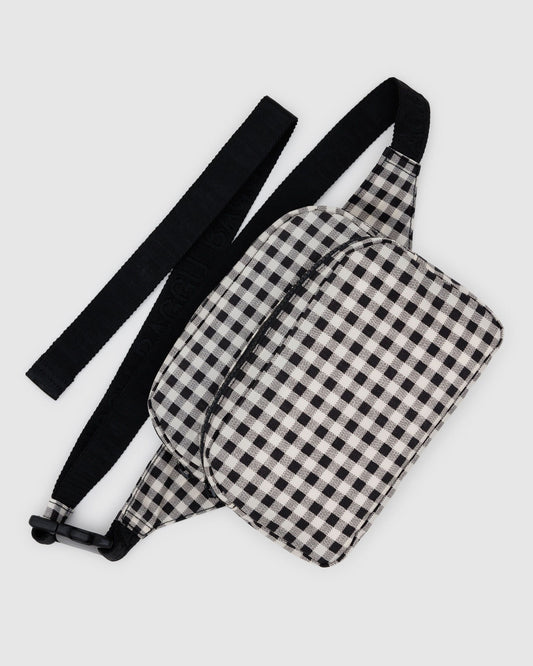 Fanny Pack Black & White Gingham