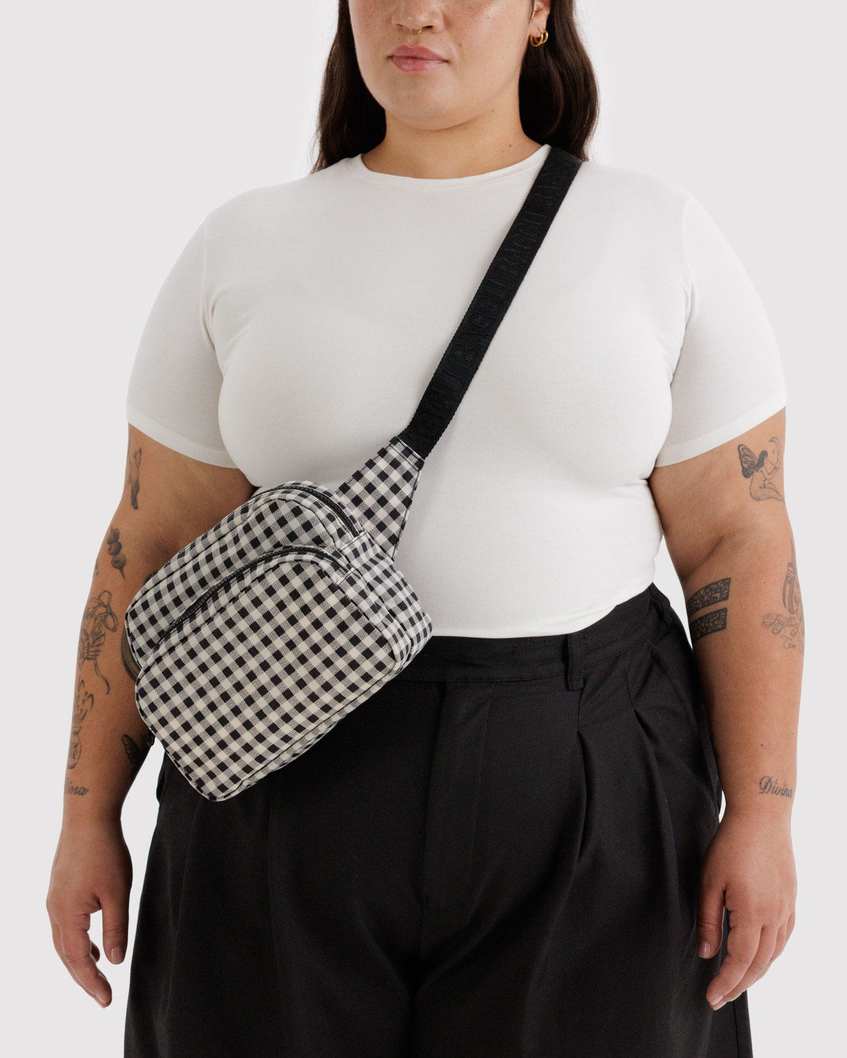 Fanny Pack Black & White Gingham