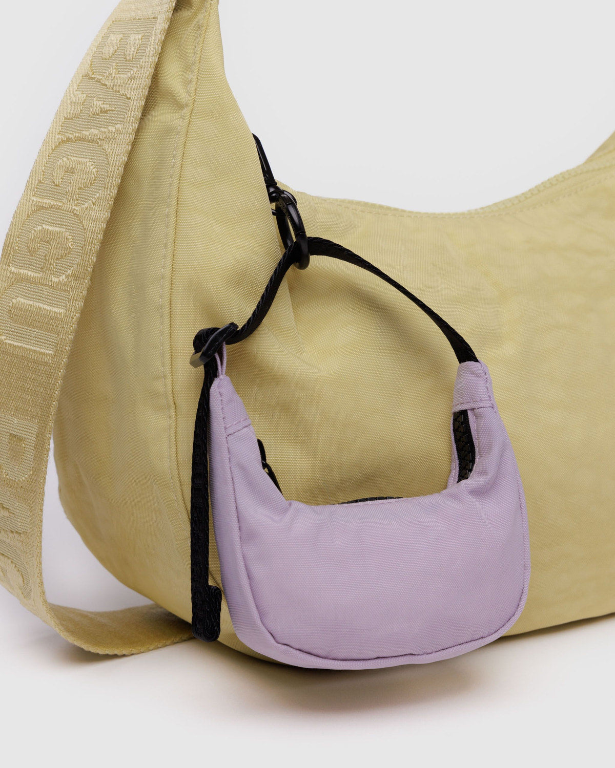 Crescent Bag Charm Dusty Pink