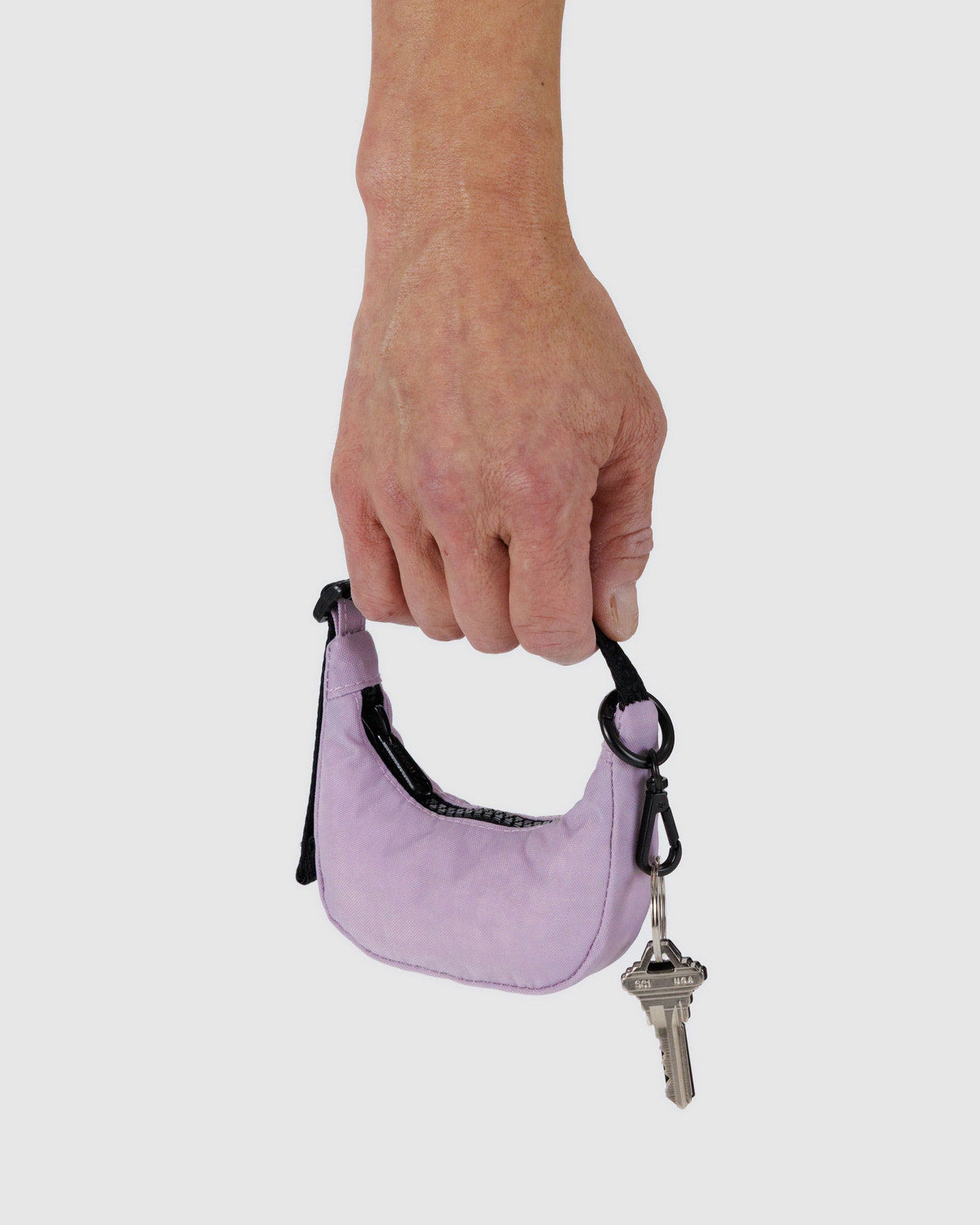 Crescent Bag Charm Dusty Pink