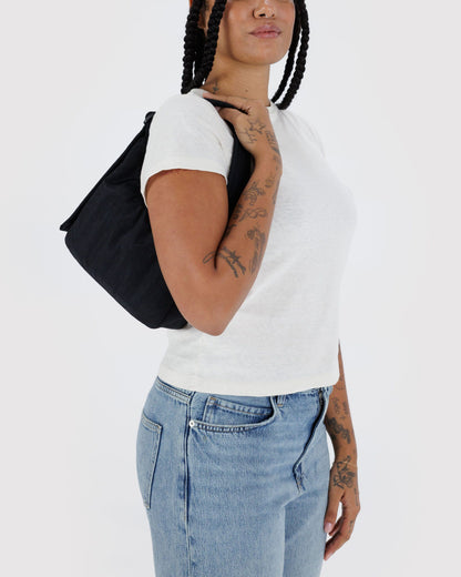 Mini Nylon Shoulder Bag  Black