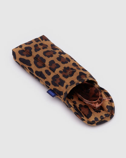 Puffy Glasses Sleeve Leopard