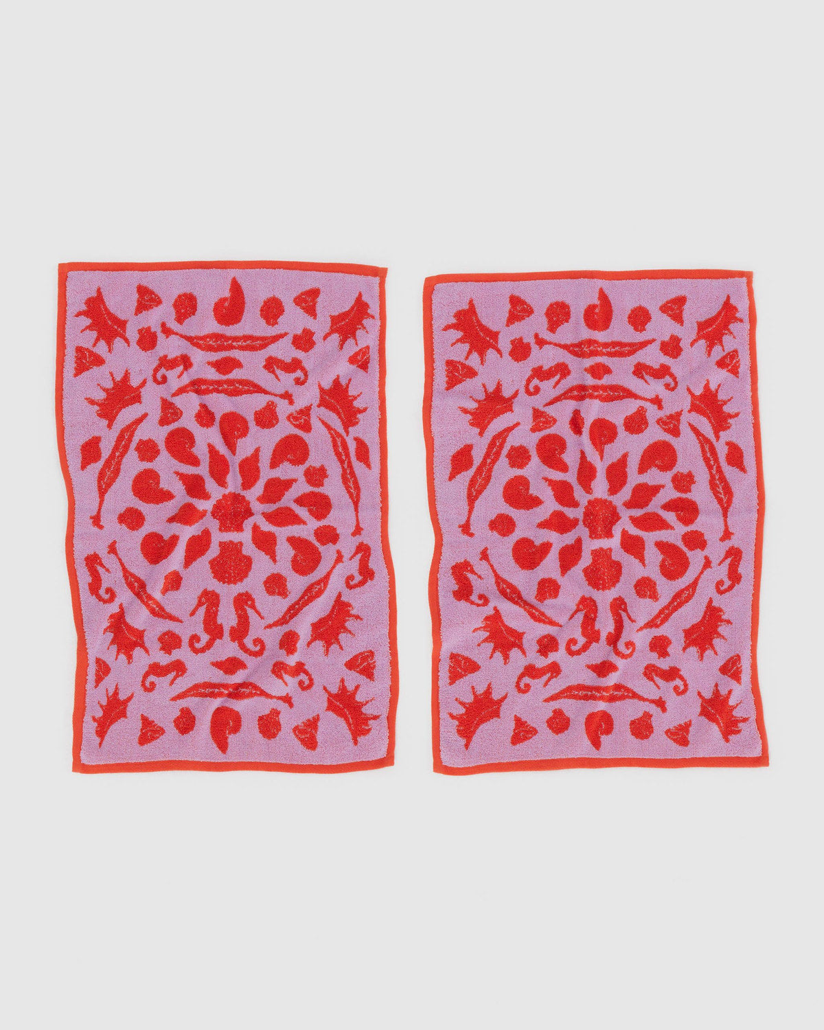 Hand Towel Set of 2 Sea Shells