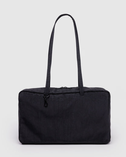Medium Nylon Bowler Bag Black