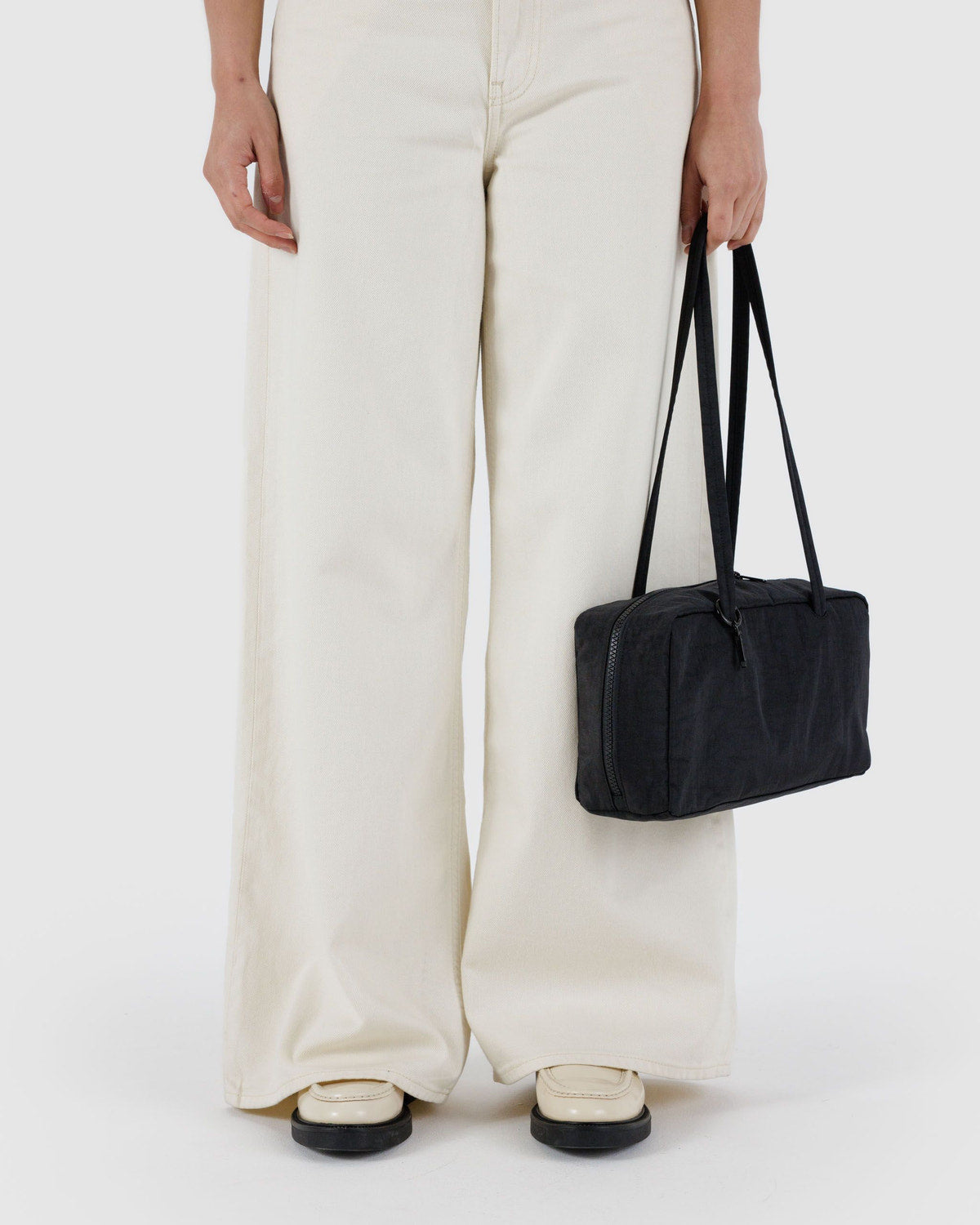 Nylon Bowler Bag Black