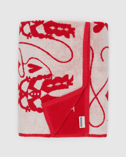 Bath Towel Cowgirl