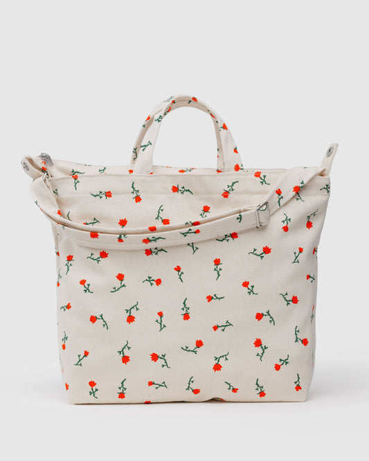 Horizontal Zip Duck Bag Painted Wildflower