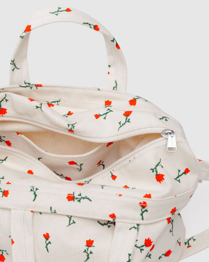 Horizontal Zip Duck Bag Painted Wildflower