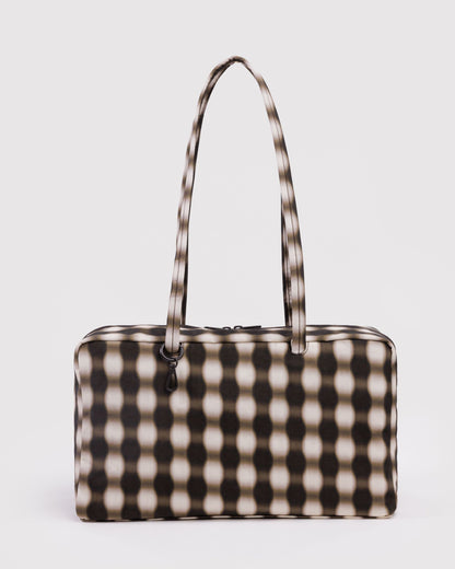 Blurred Gingham Brown