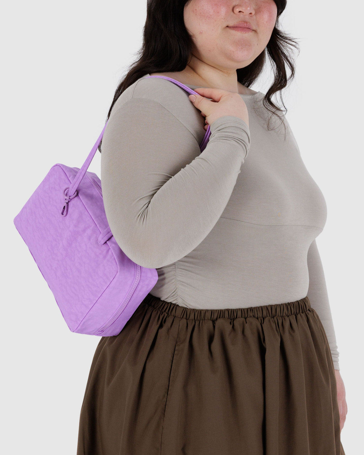 Nylon Bowler Bag Rose