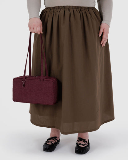 Nylon Bowler Bag Mahogany