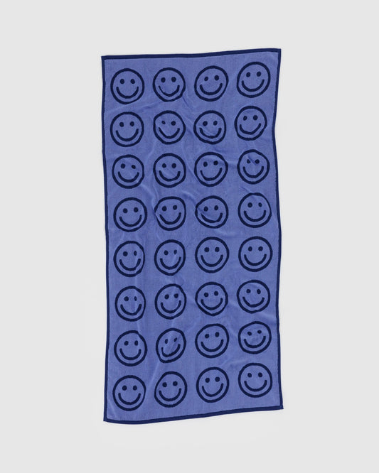 Bath Towel Happy Blue