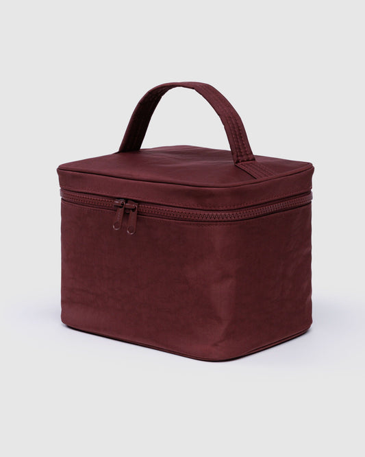 Large Cosmetic Case Mahogany