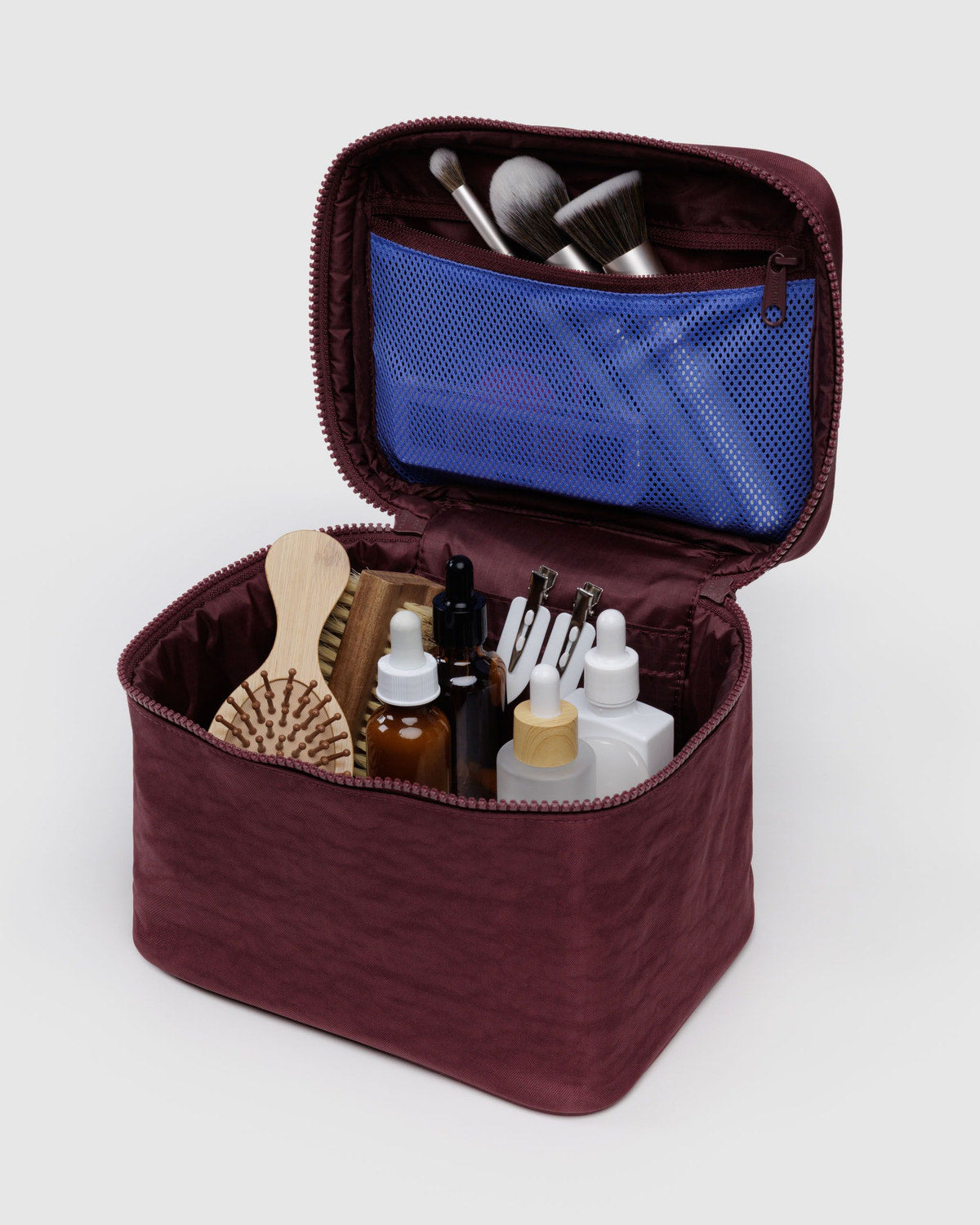 Large Cosmetic Case Mahogany