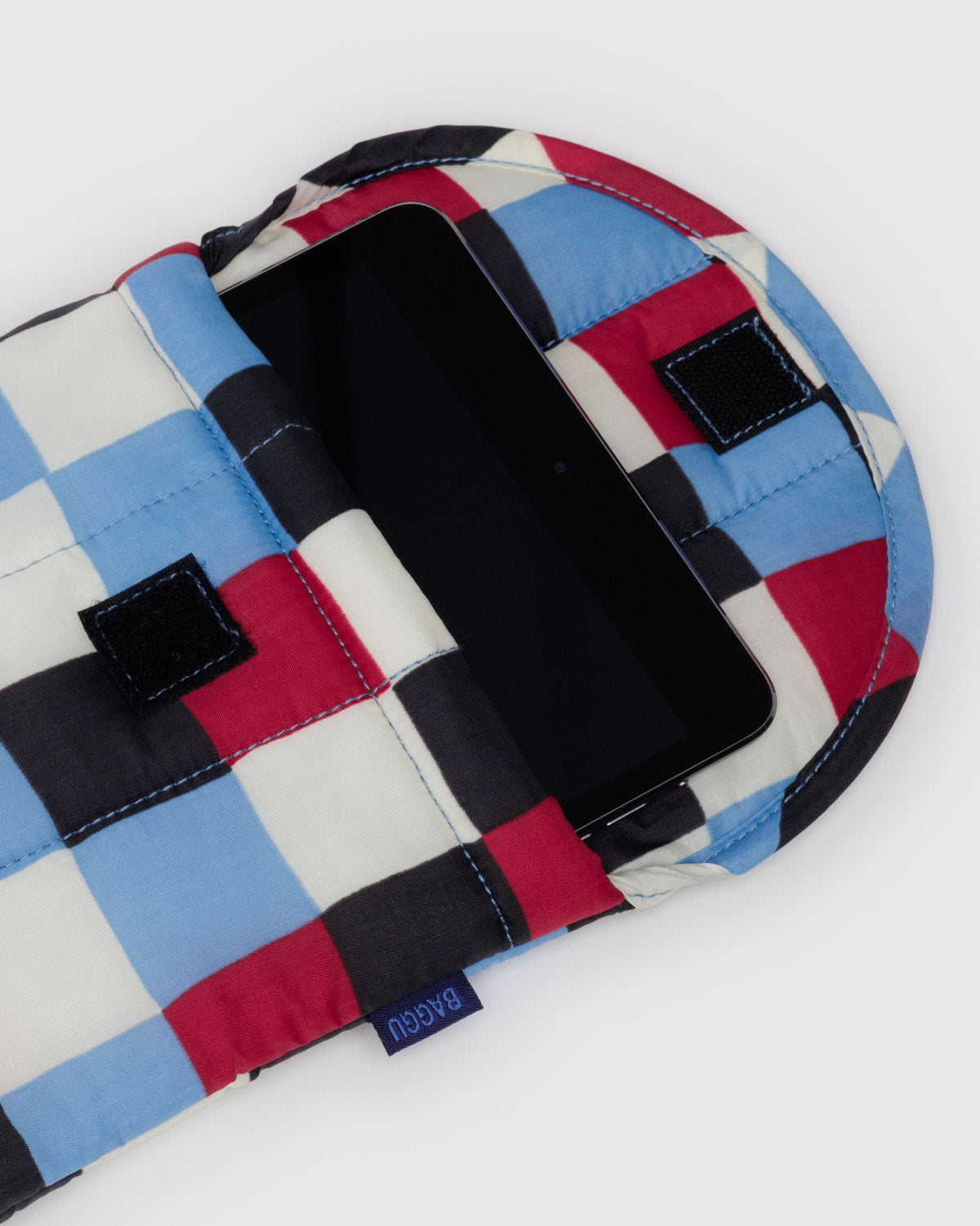 Puffy Tablet Sleeve Painted Check