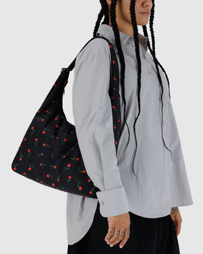 Nylon Shoulder Bag Painted Wildflower