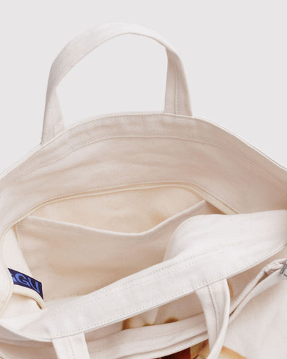 Horizontal Zip Duck Bag Teddy Bear