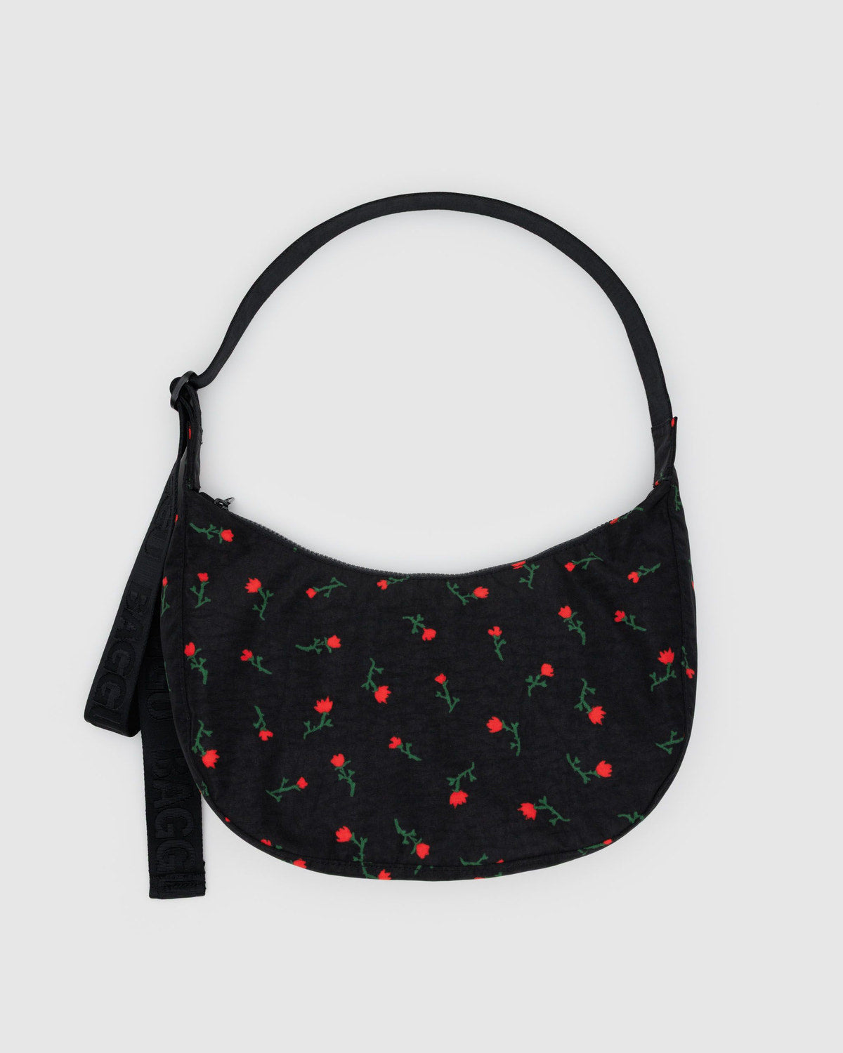 Medium Nylon Crescent Bag Painted Wildflower