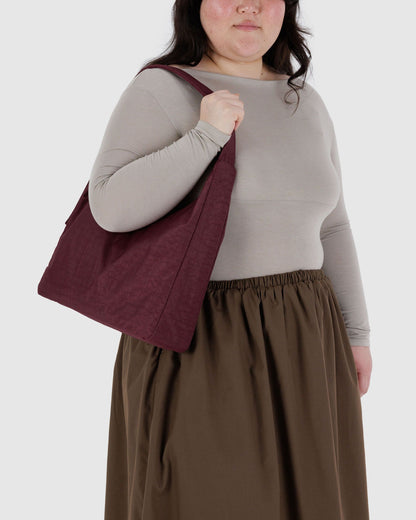 Nylon Shoulder Bag Mahogany