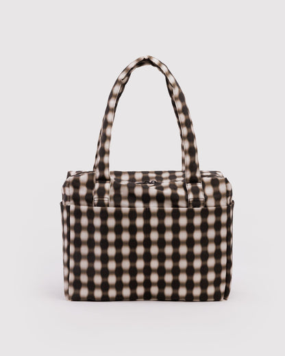 Blurred Gingham Brown