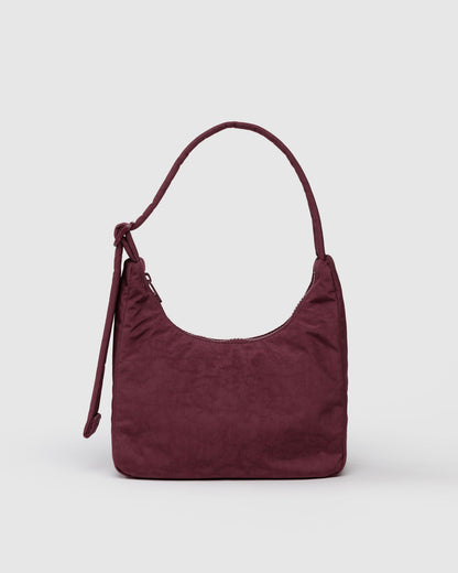 Mini Nylon Shoulder Bag  Mahogany