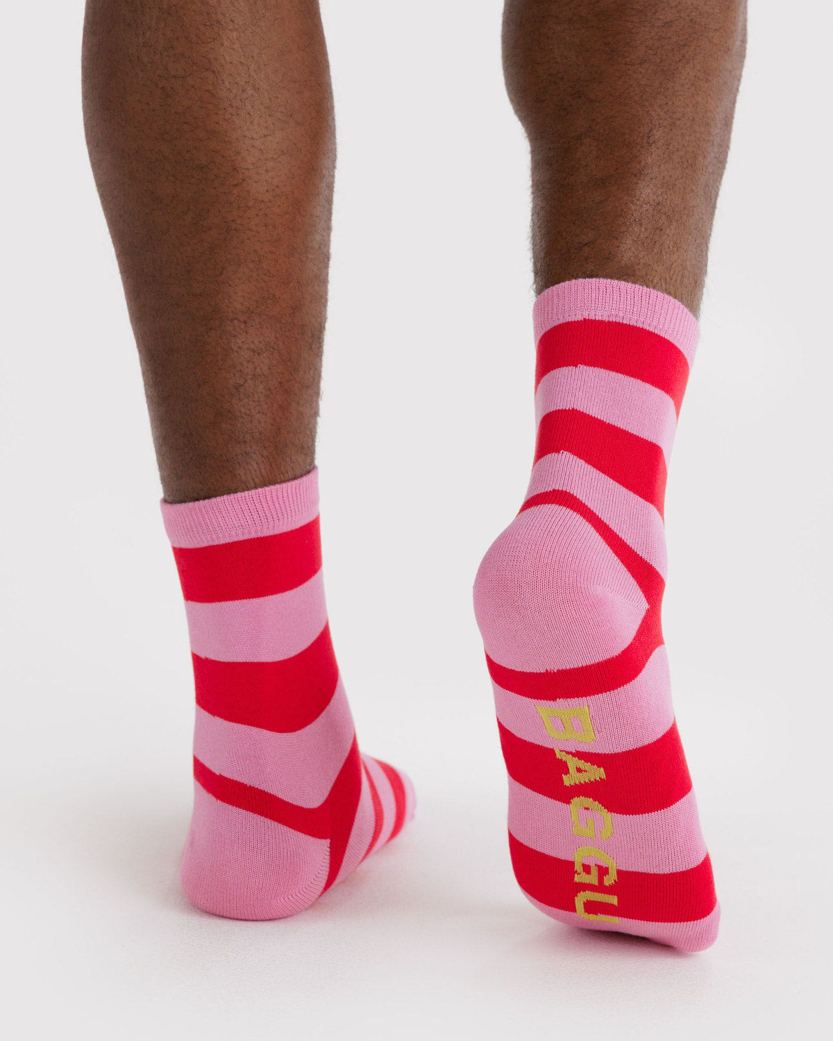 Crew Sock Pink Stripe