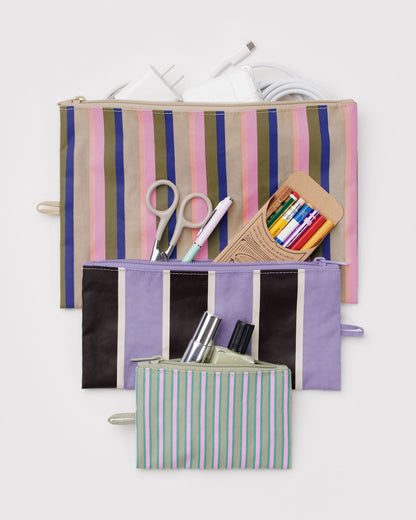 Flat Pouch Set Candy Shop Stripes