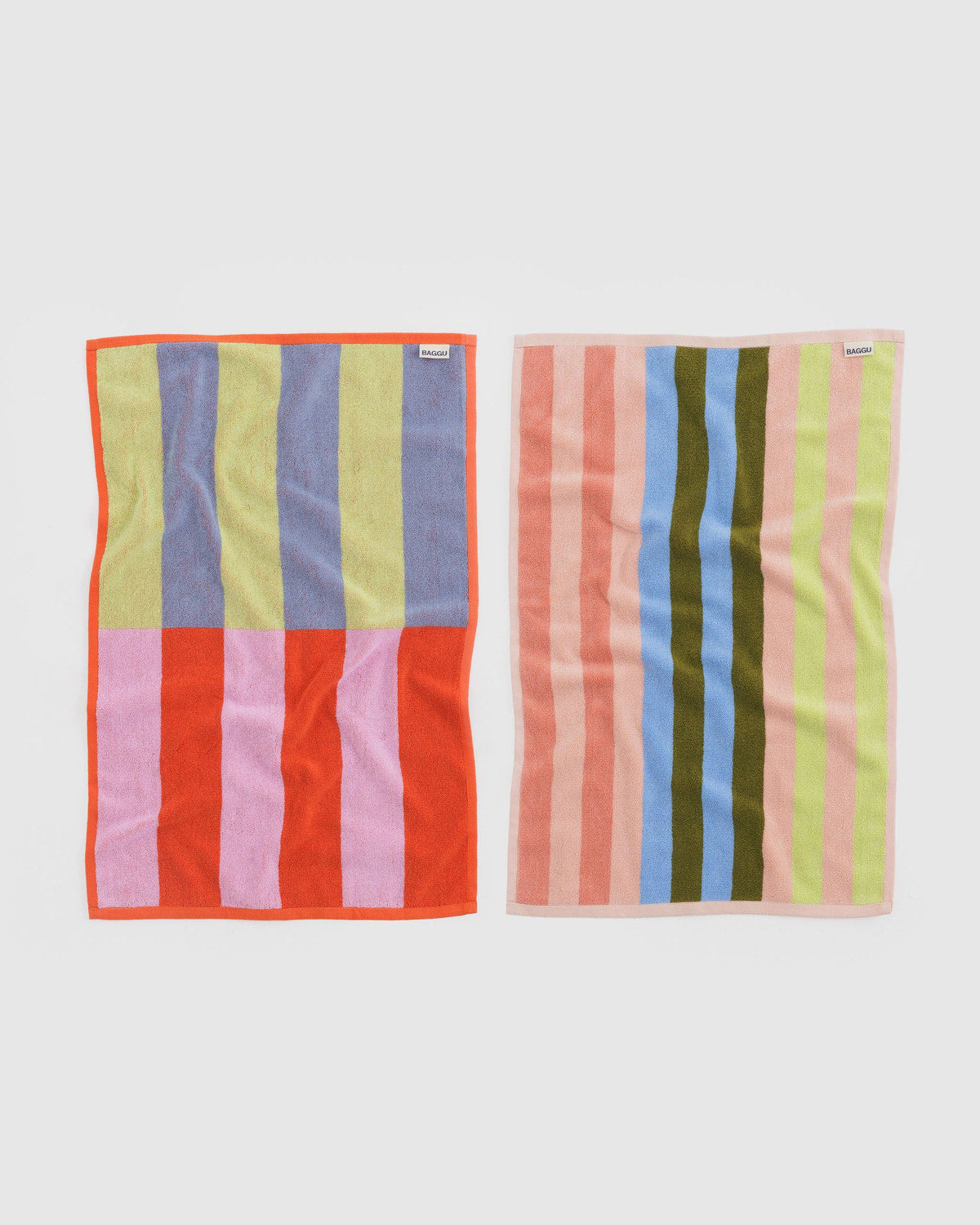 Hand Towel Set of 2 Pool Stripe Mix