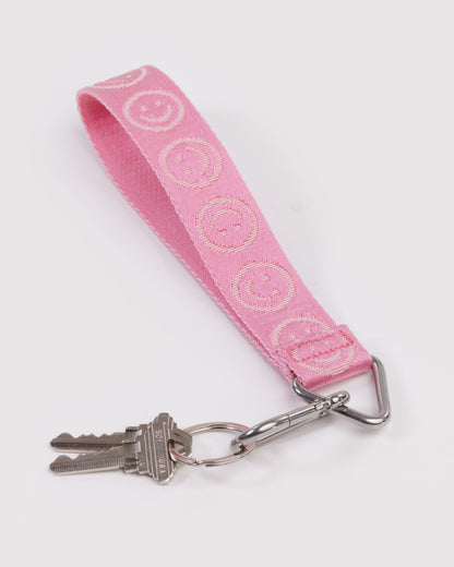 Logo Keychain Pink Happy