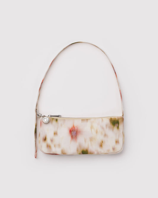 Nylon Pochette Abstract Floral