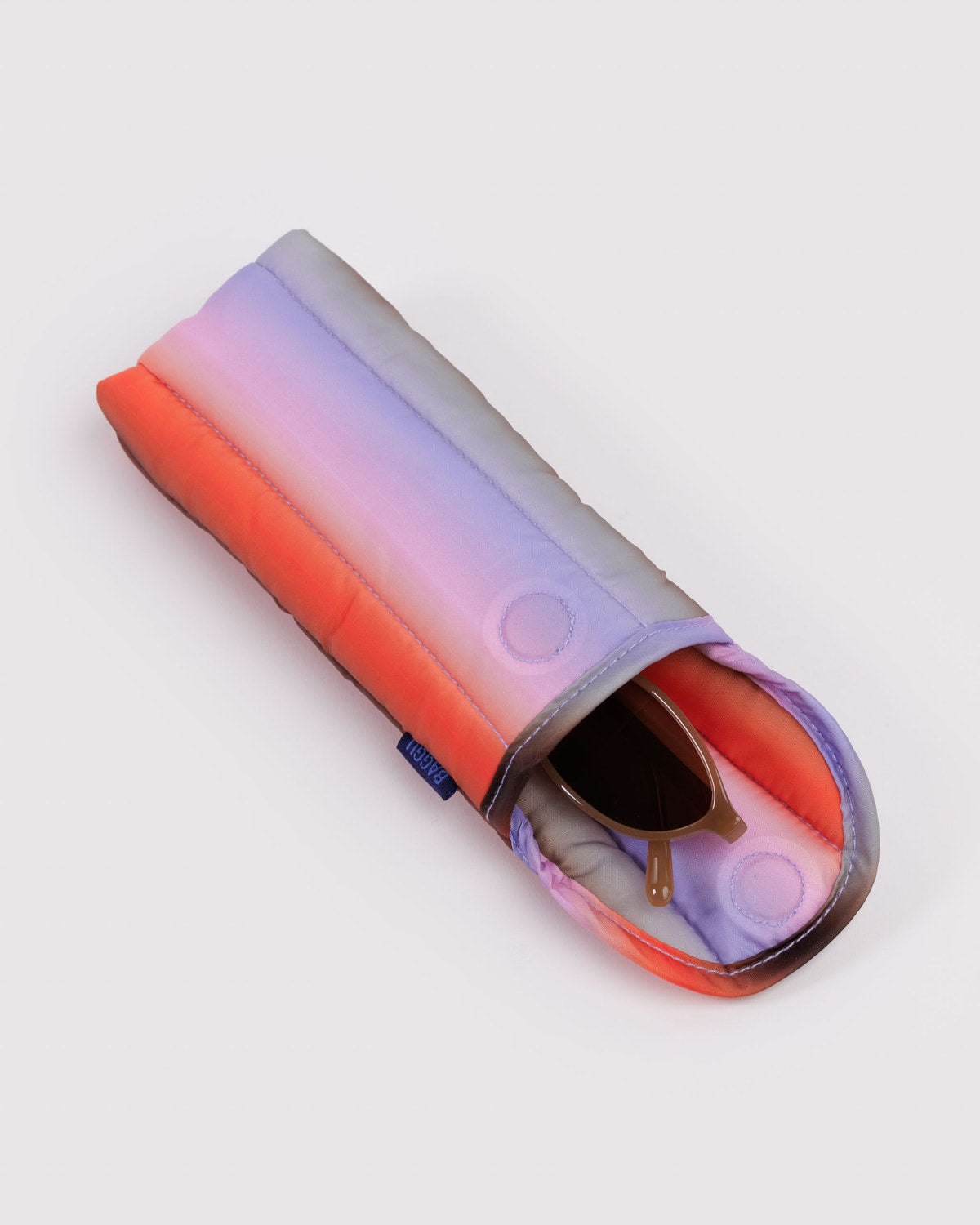 Puffy Glasses Sleeve Gradient Stripe Poppy & Lilac