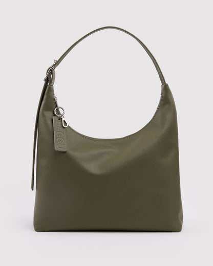 Recycled Leather Shoulder Bag Loden