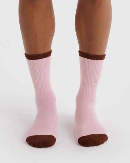 Ribbed Sock Blush Mix