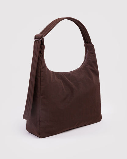 Nylon Shoulder Bag Coffee