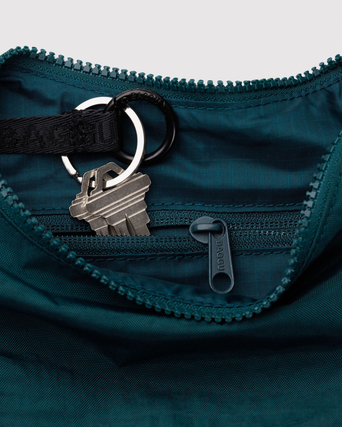 Small Nylon Crescent Bag Deep Sea