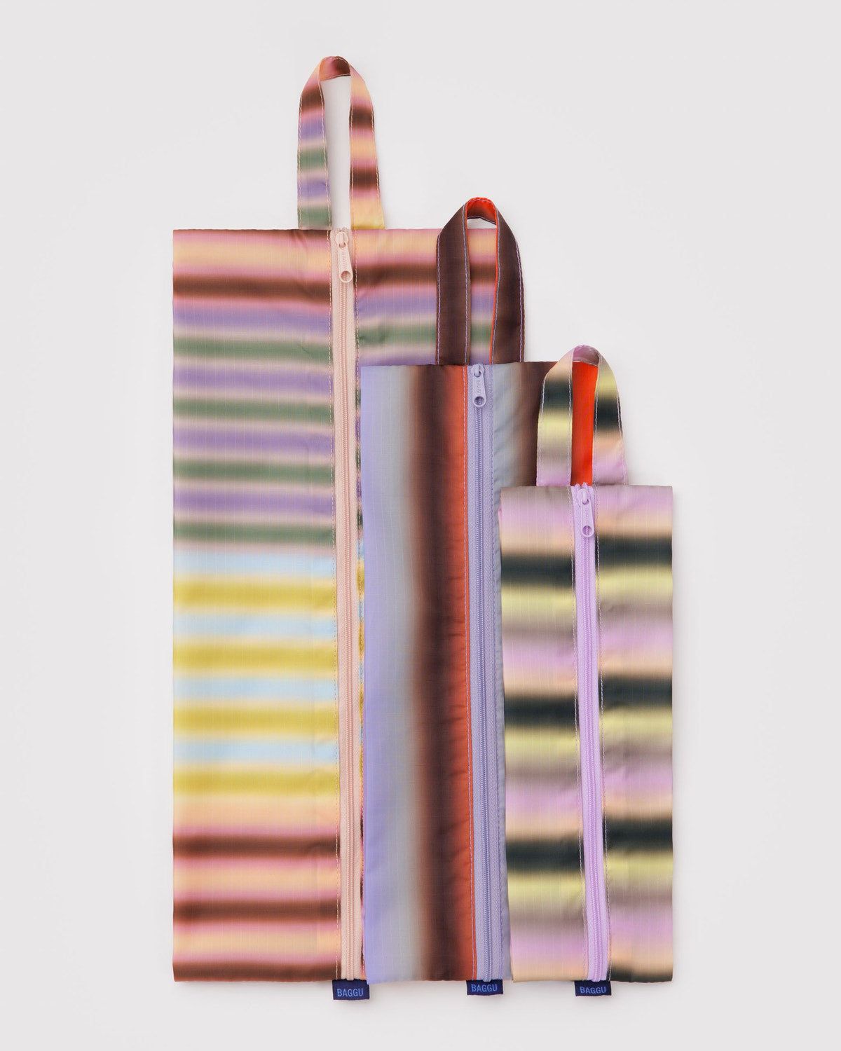 3D Zip Set Gradient Stripes