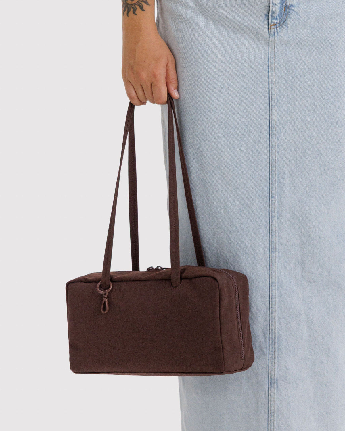 Nylon Bowler Bag Coffee