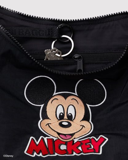 Medium Nylon Crescent Bag Embroidered Mickey Mouse Club