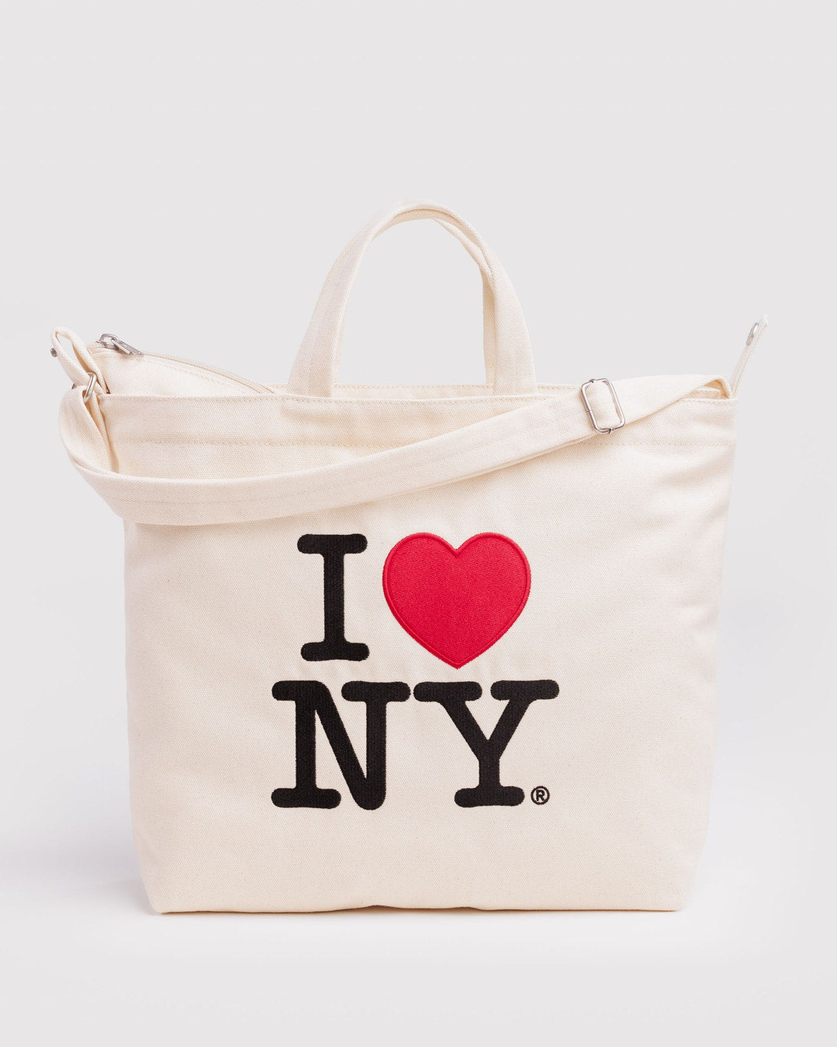 Horizontal Zip Duck Bag I Love NY