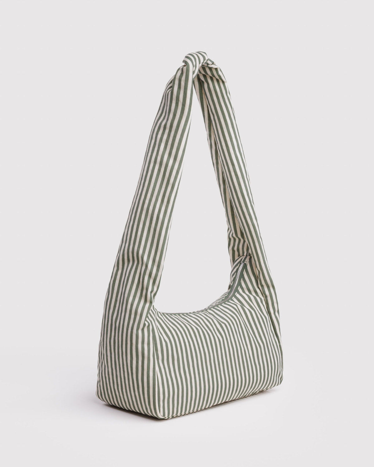 Nylon Meringue Bag Sage Stripe