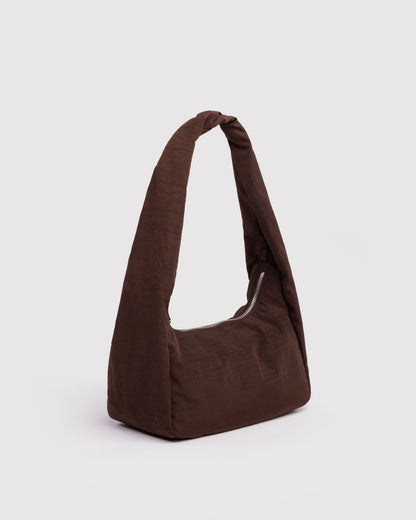 Small Nylon Meringue Bag Coffee
