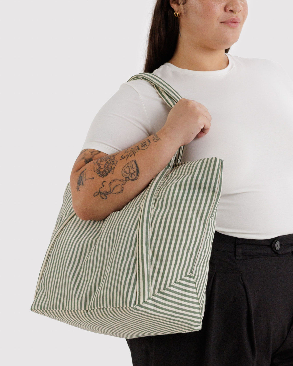 Cloud Bag Sage Stripe