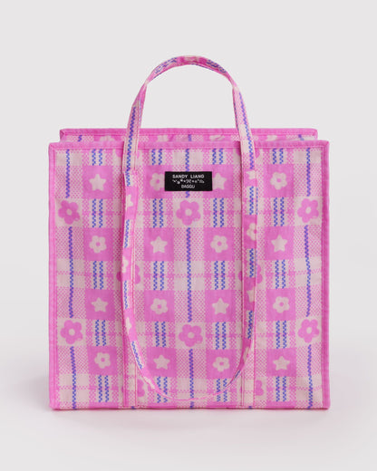 Market Plaid Pink